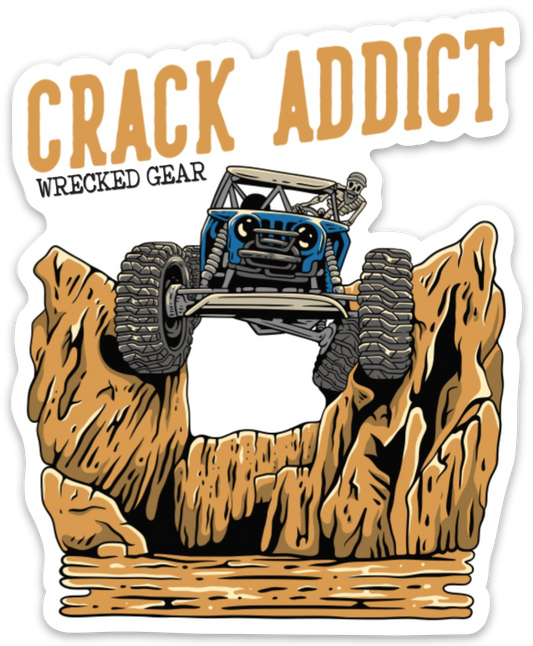 CRACK ADDICT SLAP STICKER